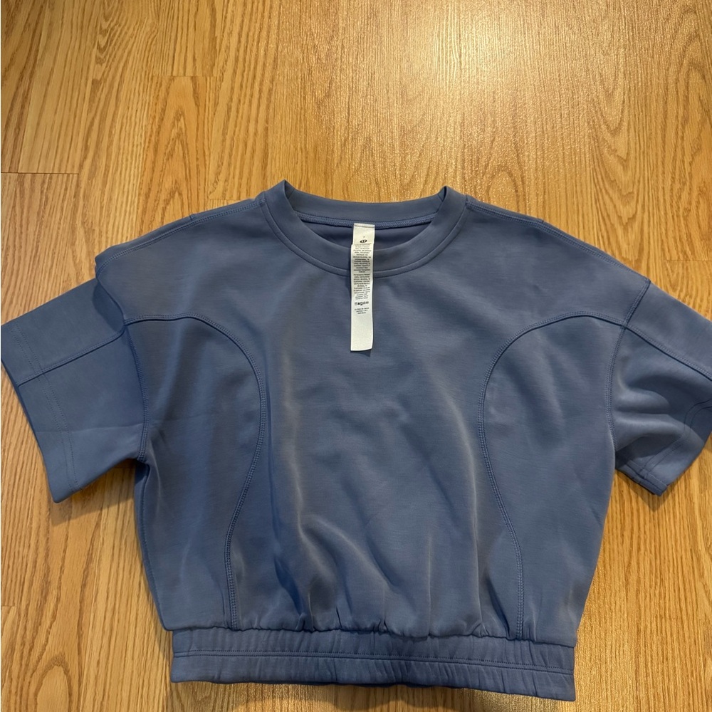 Blue Cropped T-Shirt Lululemon